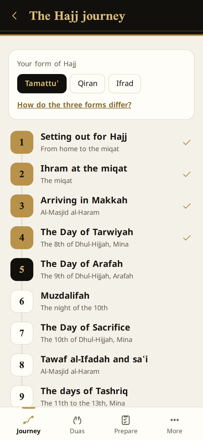 The Hajj journey